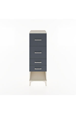 Hyperion Dolap 4 Çekmeceli 44x44x134 Aytaşı-Antrasit