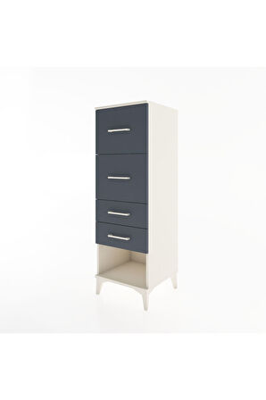 Hyperion Dolap 4 Çekmeceli 44x44x134 Aytaşı-Antrasit