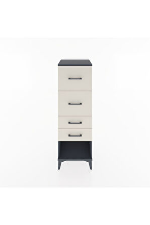 Hyperion Dolap 4 Çekmeceli 44x44x134 Antrasit-Aytaşı