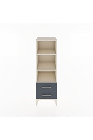 Hyperion Dolap 3 Raflı 2 Çekmeceli 44x44x134 Aytaşı-Antrasit