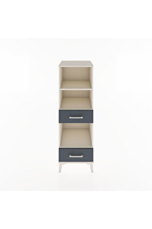 Hyperion Dolap 3 Raflı 2 Çekmeceli 44x44x134 Aytaşı-Antrasit