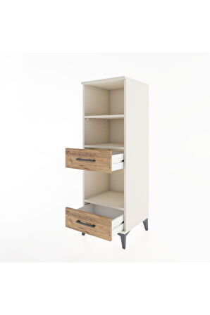 Hyperion Dolap 3 Raflı 2 Çekmeceli 44x44x134 Aytaşı-Çam