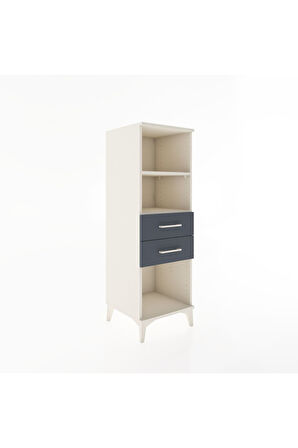 Hyperion Dolap 2 Raflı 2 Çekmeceli 44x44x134 Aytaşı-Antrasit