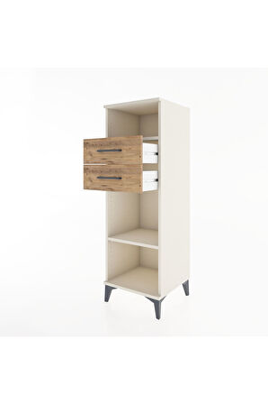 Hyperion Dolap 2 Raflı 2 Çekmeceli 44x44x134 Aytaşı-Çam