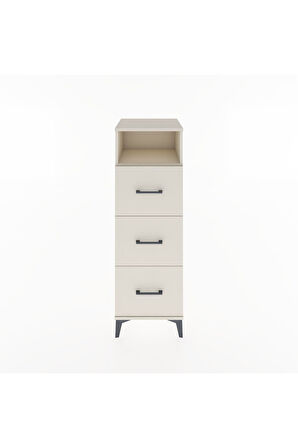 Hyperion Dolap Tek Raflı 3 Çekmeceli 44x44x134 Aytaşı-Aytaşı