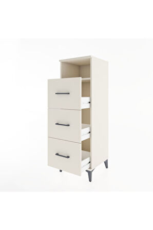 Hyperion Dolap Tek Raflı 3 Çekmeceli 44x44x134 Aytaşı-Aytaşı