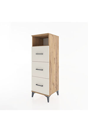 Hyperion Dolap Tek Raflı 3 Çekmeceli 44x44x134 Çam-Aytaşı