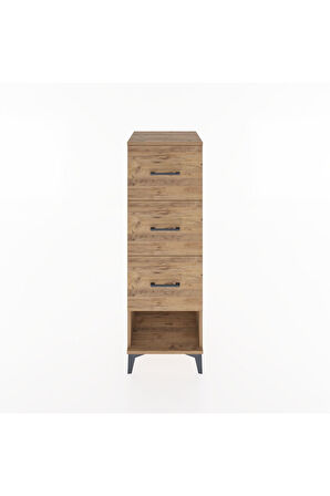 Hyperion Dolap 3 Çekmeceli 44x44x134 Çam-Çam