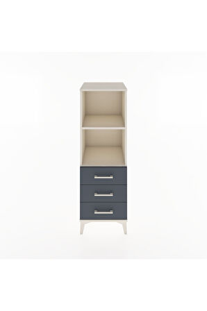 Hyperion Dolap 2 Raflı 3 Çekmeceli 44x44x134 Aytaşı-Antrasit