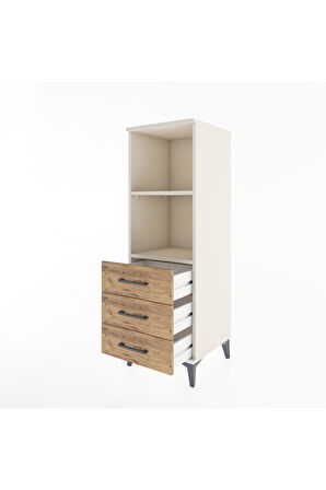 Hyperion Dolap 2 Raflı 3 Çekmeceli 44x44x134 Aytaşı-Çam
