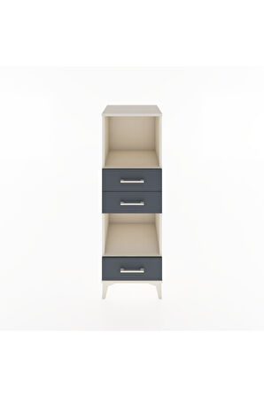 Hyperion Dolap 2 Raflı 3 Çekmeceli 44x44x134 Aytaşı-Antrasit