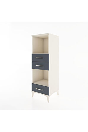 Hyperion Dolap 2 Raflı 3 Çekmeceli 44x44x134 Aytaşı-Antrasit
