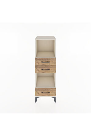 Hyperion Dolap 2 Raflı 3 Çekmeceli 44x44x134 Aytaşı-Çam