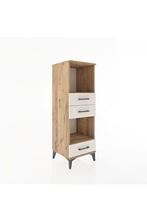Hyperion Dolap 2 Raflı 3 Çekmeceli 44x44x134 Çam-Aytaşı