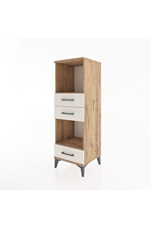 Hyperion Dolap 2 Raflı 3 Çekmeceli 44x44x134 Çam-Aytaşı