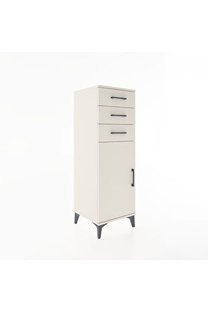 Hyperion Dolap 3 Çekmeceli Tek Kapaklı 44x44x134 Aytaşı-Aytaşı