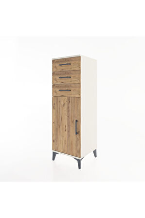 Hyperion Dolap 3 Çekmeceli Tek Kapaklı 44x44x134 Aytaşı-Çam