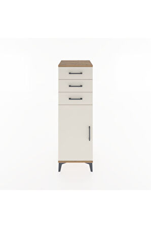 Hyperion Dolap 3 Çekmeceli Tek Kapaklı 44x44x134 Çam-Aytaşı
