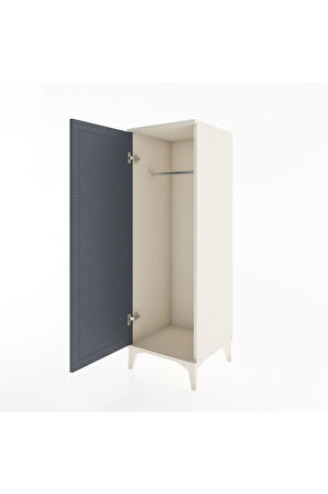 Hyperion Dolap Tek Kapaklı Tek Askılı 44x44x134 Aytaşı-Antrasit