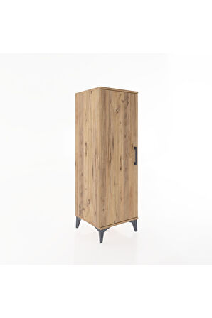 Hyperion Dolap Tek Kapaklı Tek Askılı 44x44x134 Çam-Çam