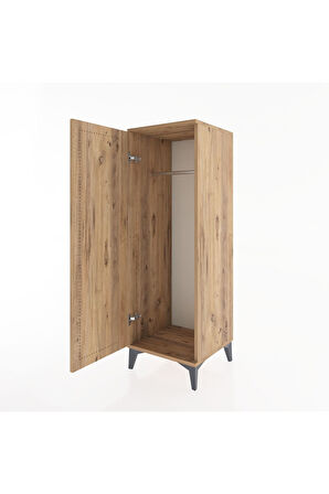 Hyperion Dolap Tek Kapaklı Tek Askılı 44x44x134 Çam-Çam