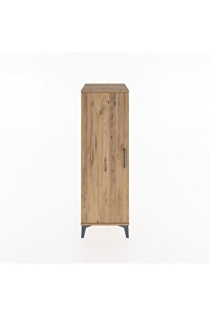 Hyperion Dolap Tek Raflı Tek Kapaklı Tek Askılı 44x44x134 Çam-Çam