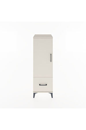 Hyperion Dolap Tek Raflı Tek Çekmeceli Tek Askılı 44x44x134 Aytaşı-Aytaşı