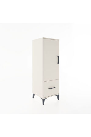 Hyperion Dolap Tek Raflı Tek Çekmeceli Tek Askılı 44x44x134 Aytaşı-Aytaşı