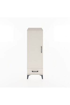Hyperion Dolap Tek Raflı Tek Çekmeceli Tek Askılı 44x44x134 Aytaşı-Aytaşı
