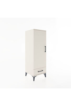 Hyperion Dolap Tek Raflı Tek Çekmeceli Tek Askılı 44x44x134 Aytaşı-Aytaşı