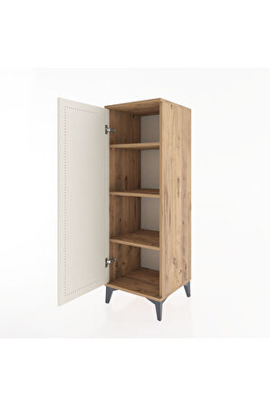 Hyperion Dolap 3 Raflı Tek Kapaklı 44x44x134 Çam-Aytaşı