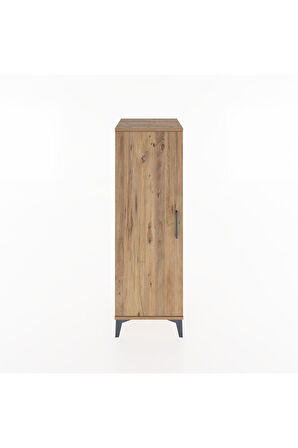 Hyperion Dolap 3 Raflı Tek Kapaklı 44x44x134 Çam-Çam