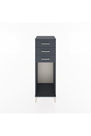 Hyperion Dolap 3 Çekmeceli 44x44x134 Antrasit-Antrasit