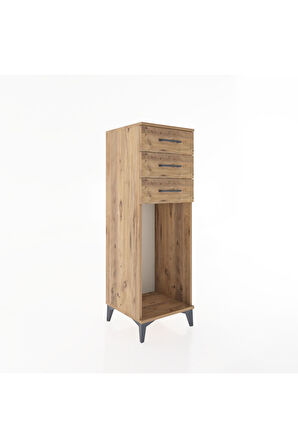 Hyperion Dolap 3 Çekmeceli 44x44x134 Çam-Çam