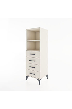 Hyperion Dolap 2 Raflı 4 Çekmeceli 44x44x134 Aytaşı-Aytaşı