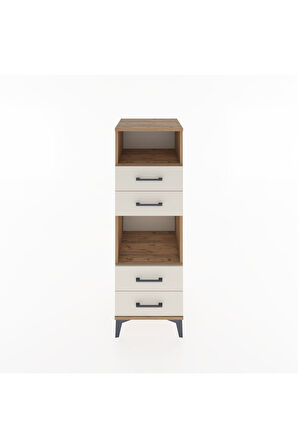 Hyperion Dolap 2 Raflı 4 Çekmeceli 44x44x134 Çam-Aytaşı
