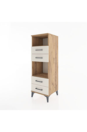 Hyperion Dolap 2 Raflı 4 Çekmeceli 44x44x134 Çam-Aytaşı