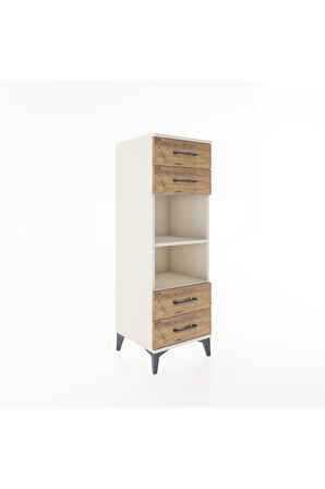 Hyperion Dolap 2 Raflı 4 Çekmeceli 44x44x134 Aytaşı-Çam