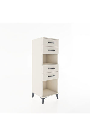Hyperion Dolap Tek Raflı 4 Çekmeceli 44x44x134 Aytaşı-Aytaşı