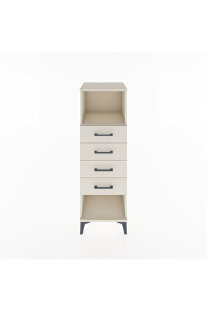 Hyperion Dolap Tek Raflı 4 Çekmeceli 44x44x134 Aytaşı-Aytaşı