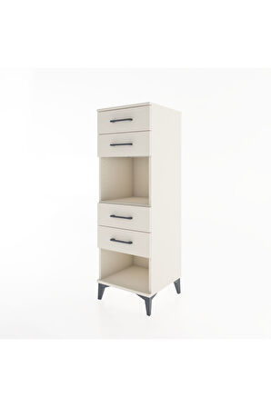 Hyperion Dolap Tek Raflı 4 Çekmeceli 44x44x134 Aytaşı-Aytaşı
