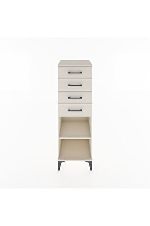 Hyperion Dolap Tek Raflı 4 Çekmeceli 44x44x134 Aytaşı-Aytaşı