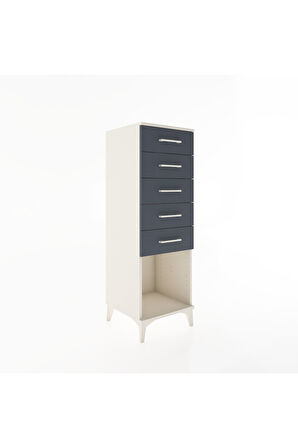 Hyperion Dolap 5 Çekmeceli 44x44x134 Aytaşı-Antrasit