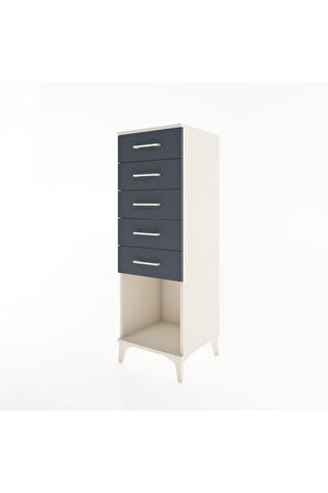 Hyperion Dolap 5 Çekmeceli 44x44x134 Aytaşı-Antrasit
