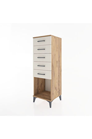 Hyperion Dolap 5 Çekmeceli 44x44x134 Çam-Aytaşı