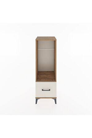 Hyperion Dolap Tek Raflı Tek Çekmeceli Tek Askılı 44x44x134 Çam-Aytaşı