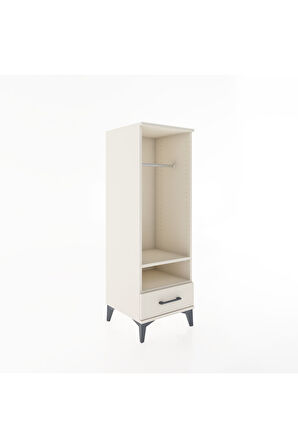Hyperion Dolap 2 Raflı Tek Çekmeceli Tek Askılı 44x44x134 Aytaşı-Aytaşı