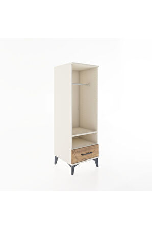 Hyperion Dolap 2 Raflı Tek Çekmeceli Tek Askılı 44x44x134 Aytaşı-Çam