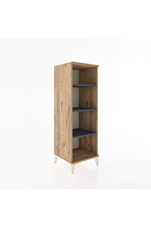 Hyperion Dolap 3 Raflı 44x44x134 Çam-Antrasit