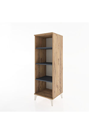 Hyperion Dolap 3 Raflı 44x44x134 Çam-Antrasit